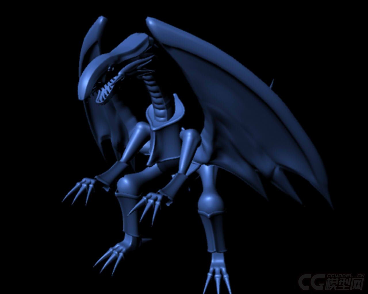 青眼白龙_shilyz作品_动物哺乳_cg模型网