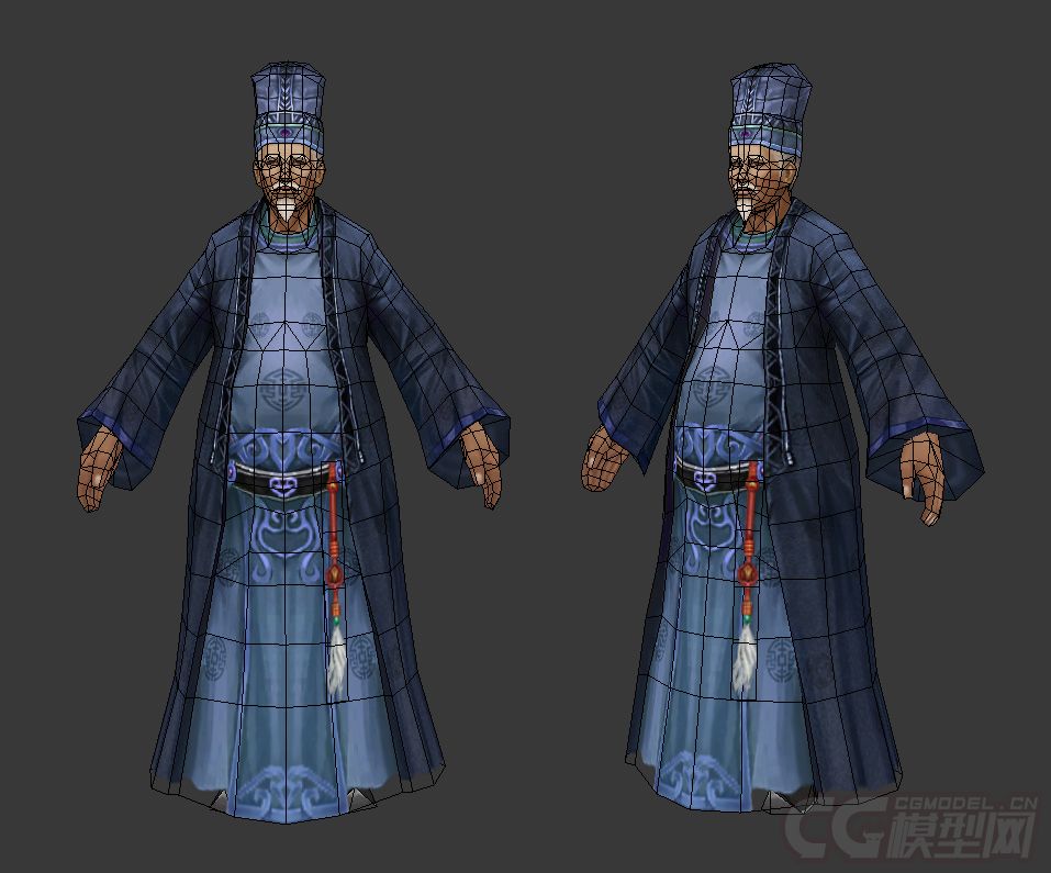 古代人物商人掌柜老板老人老爷官人杂货店老板