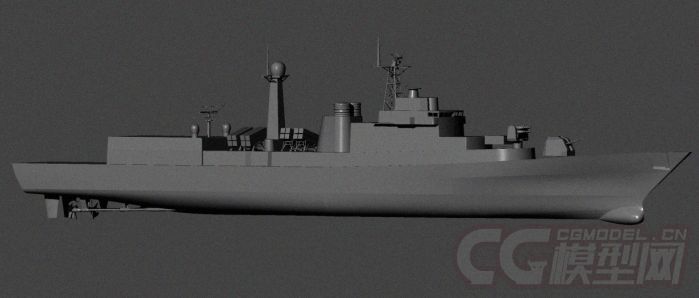 中国海军113青岛号 导弹驱逐舰模型-军舰模型库-3D Studio(.3ds)模型下载-cg模型网