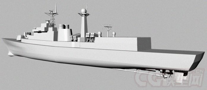中国海军113青岛号 导弹驱逐舰模型-军舰模型库-3D Studio(.3ds)模型下载-cg模型网