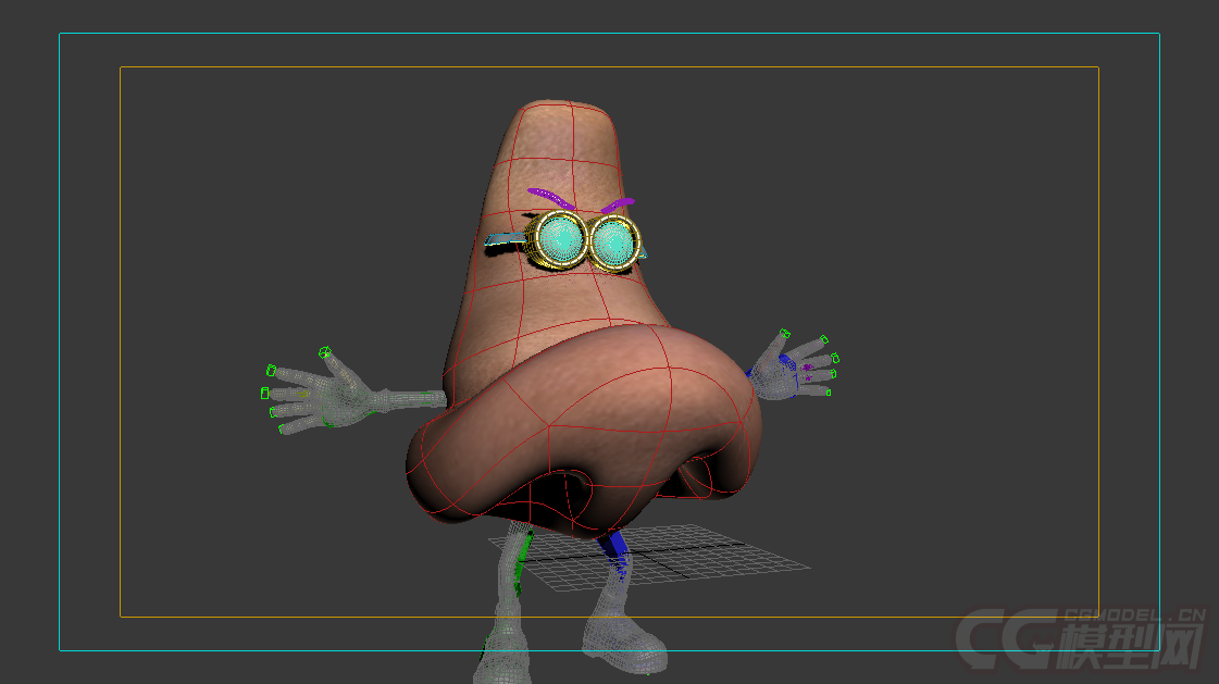 鼻子动画_6160859作品_人物孩子-女_cg模型网