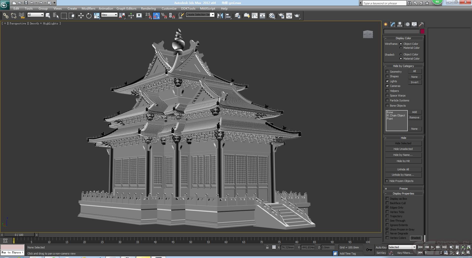 故宫角楼 古建模型-古代场景模型库-3ds Max(.max)模型下载-cg模型网