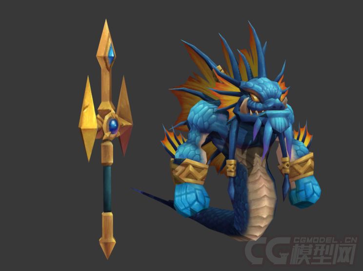 娜迦鱼人怪物水怪娜迦战士鱼人守卫渔人守卫