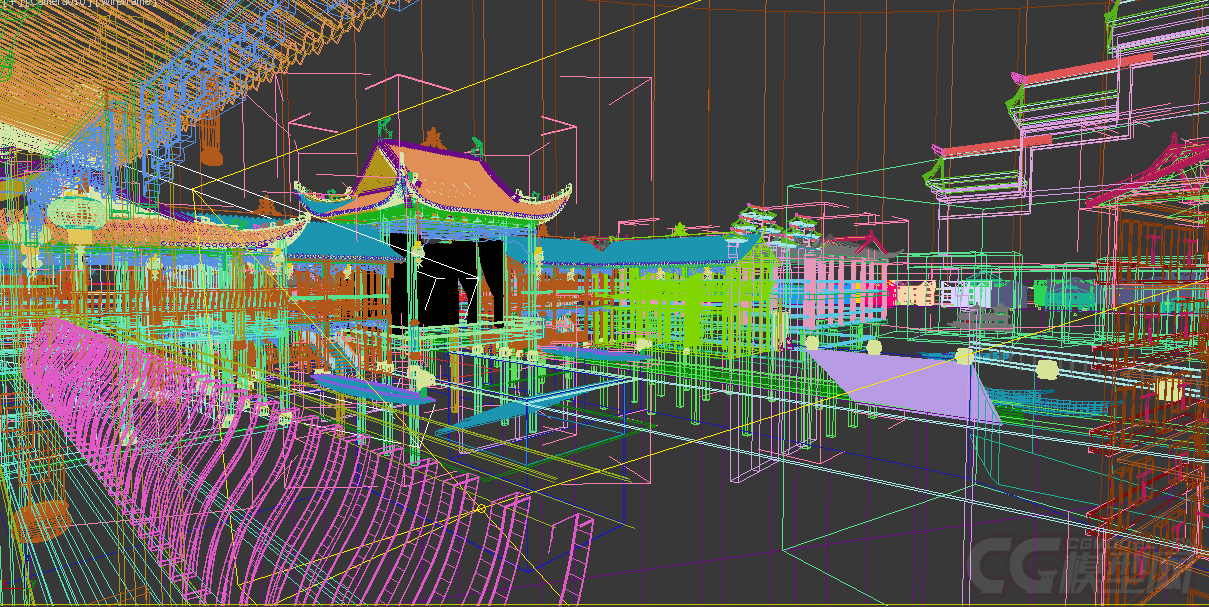 古建筑 古代舞台模型-古代场景模型库-3ds Max(.max)模型下载-cg模型网