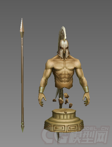 欧式神话武战神斯巴达半身1