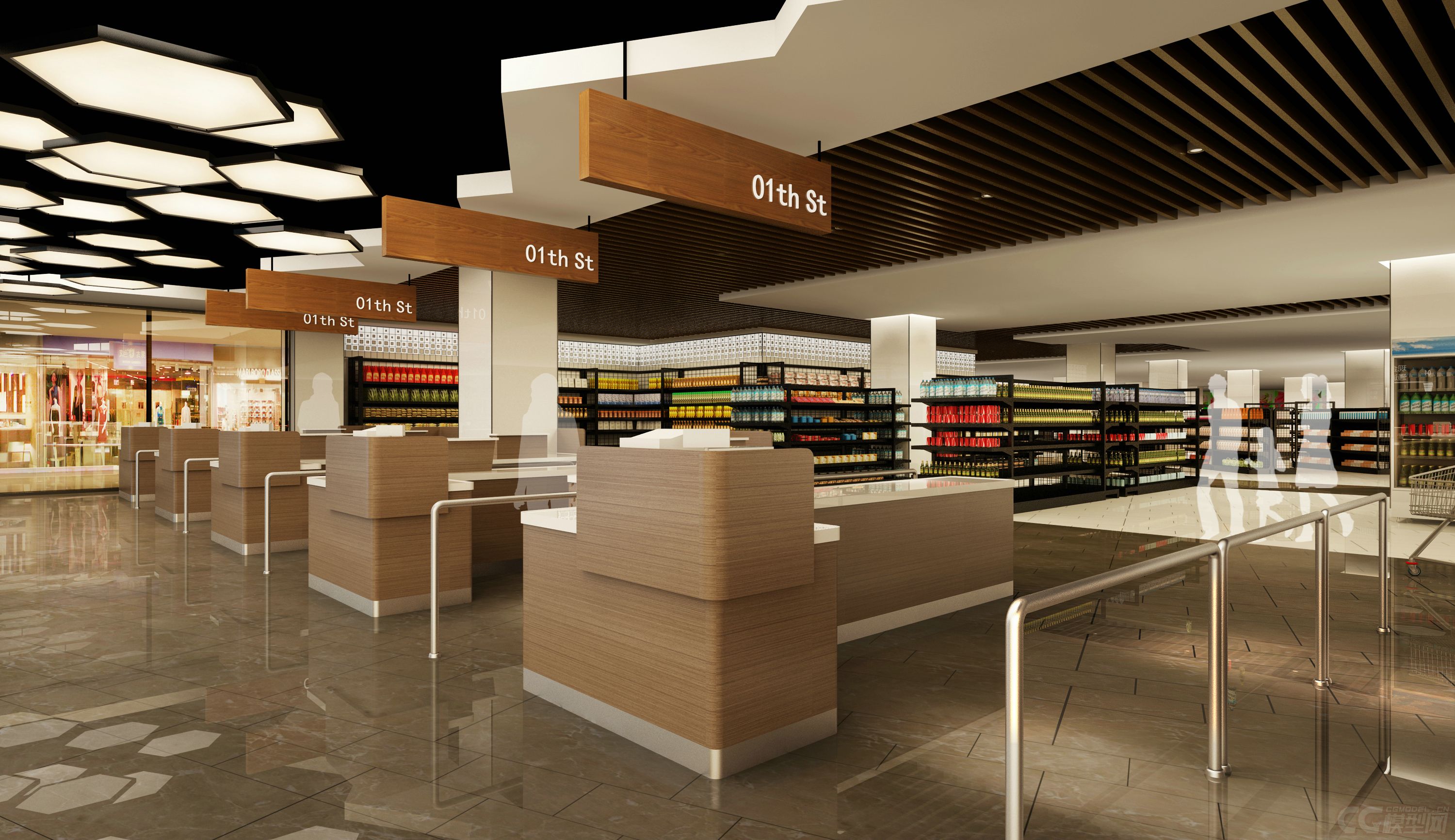 超市收银台 大型超市 商场 便利店 超市商品 杂货店 货架 购物广场