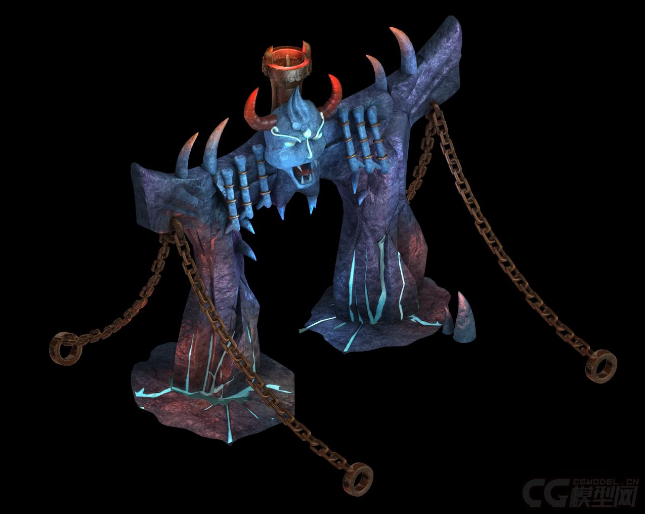 可怕的熔岩地狱门 大门 石门 地狱之门 山门