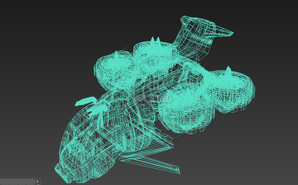 四轴飞行器_小模型君作品_武器冷兵器_cg模型网