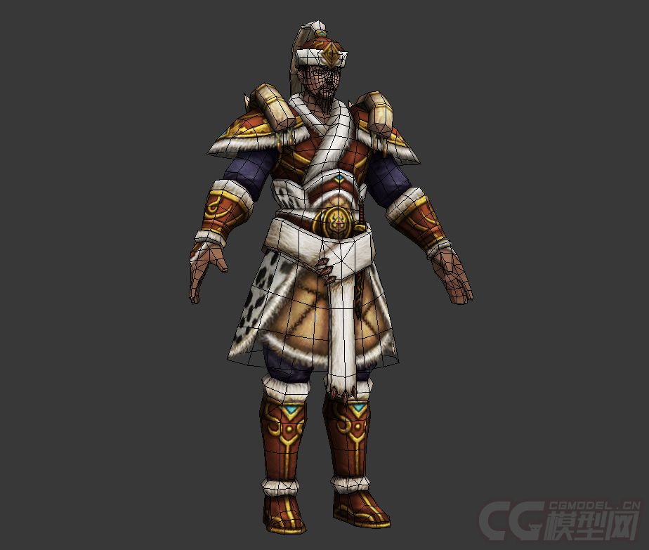 首领大汗可汗蒙古族王子大金王_double_cow作品_人物男人_cg模型网