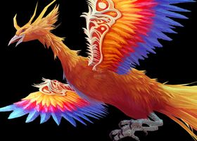 漂亮的火凤凰坐骑凤凰青鸾火凤火凤神鸟七彩凤凰有绑定和动画