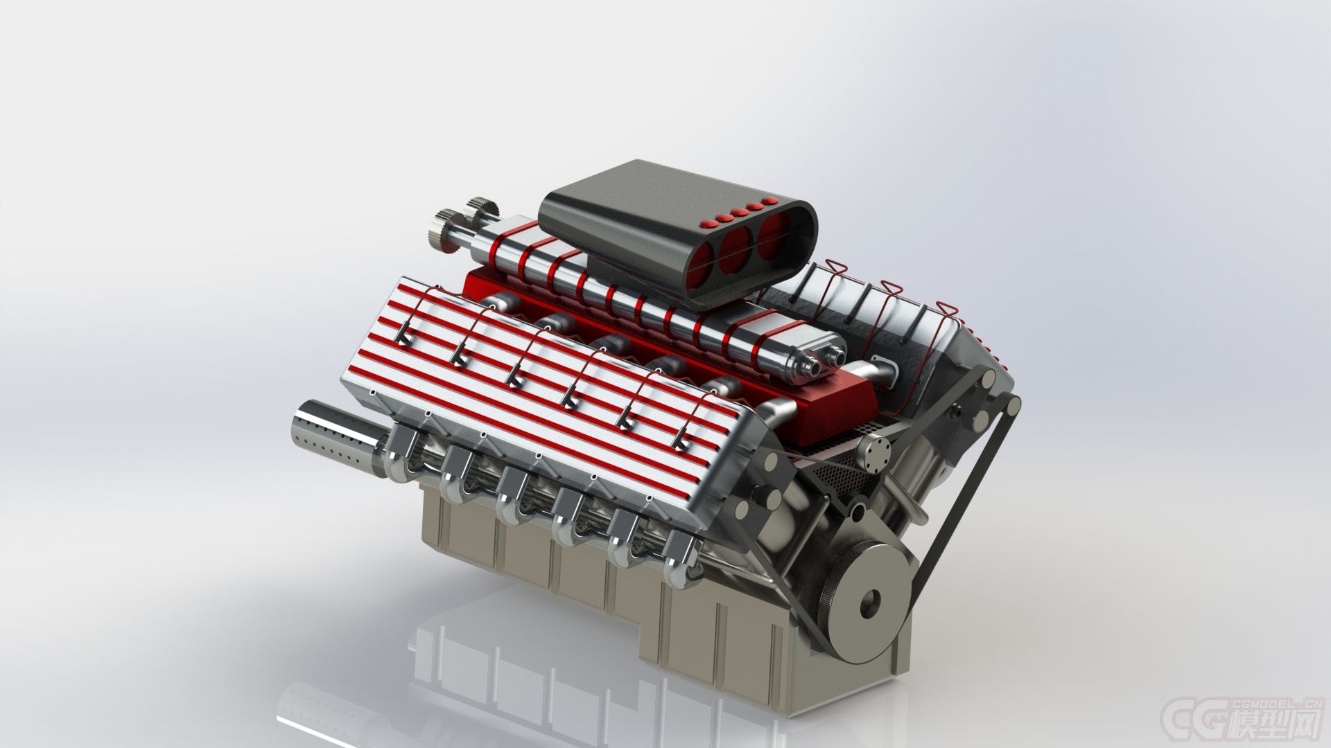 v12發動機 汽車發動機 增壓式發動機 增壓引擎