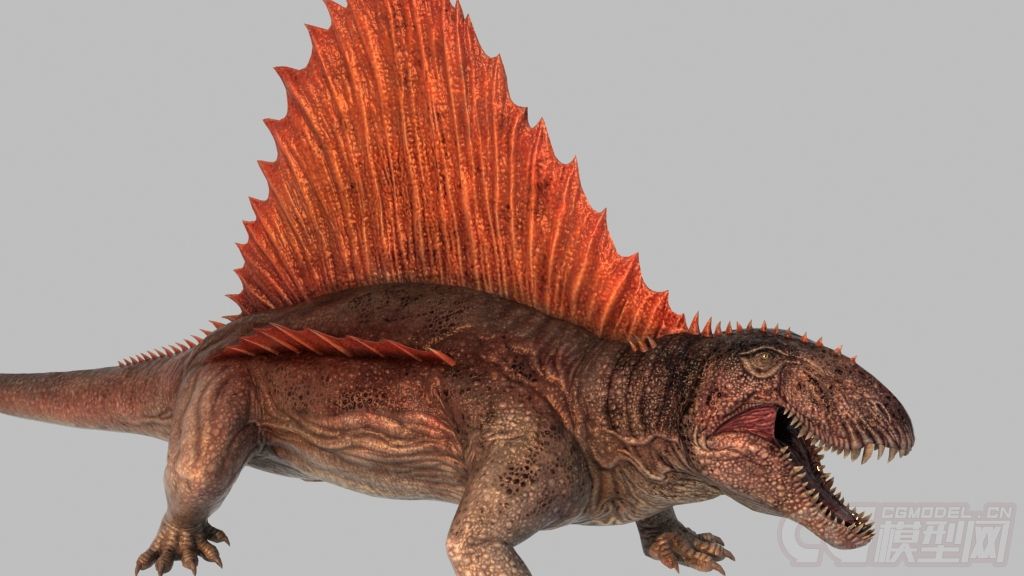 异齿龙有绑定和一些动作