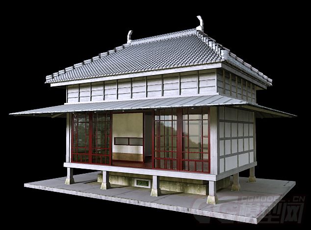 日本建築 日本風格房子 絕對原創_goodboy2016作品_場景自然場景_cg