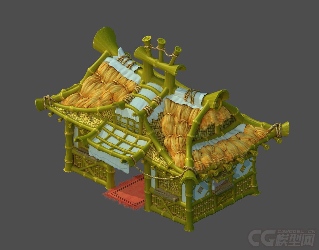 【房屋模型】竹签房屋（马来西亚传统民居）-8_手工_生活_bilibili_哔哩哔哩