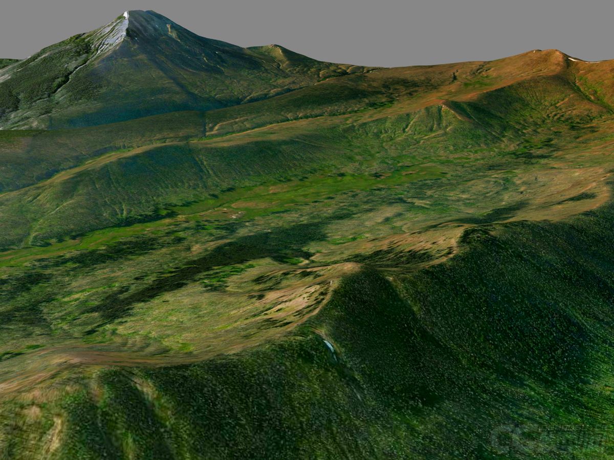 青山真实地形3d模型