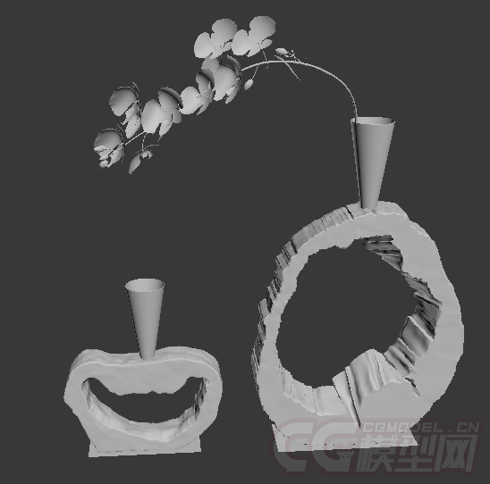 兰花装饰模型模型-个人用品模型库-3ds Max(.max)模型下载-cg模型网