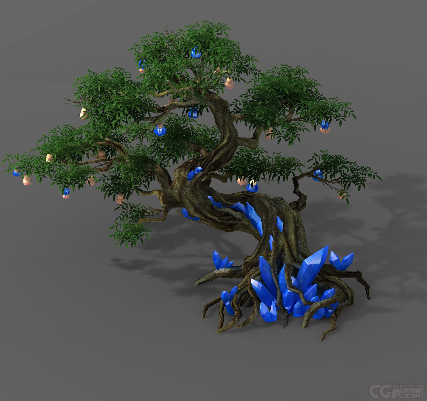 人参果树,参天大树,水晶树,灯笼树,绿树