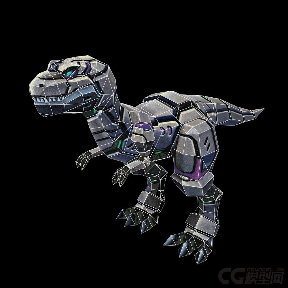 机械恐龙有绑定动作