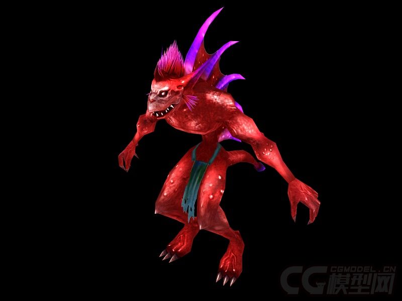 红色水怪  怪物 怪兽