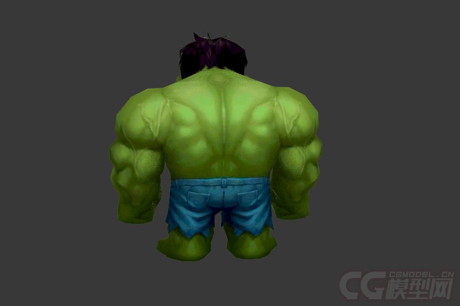 卡通q版绿巨人大块头无敌浩克