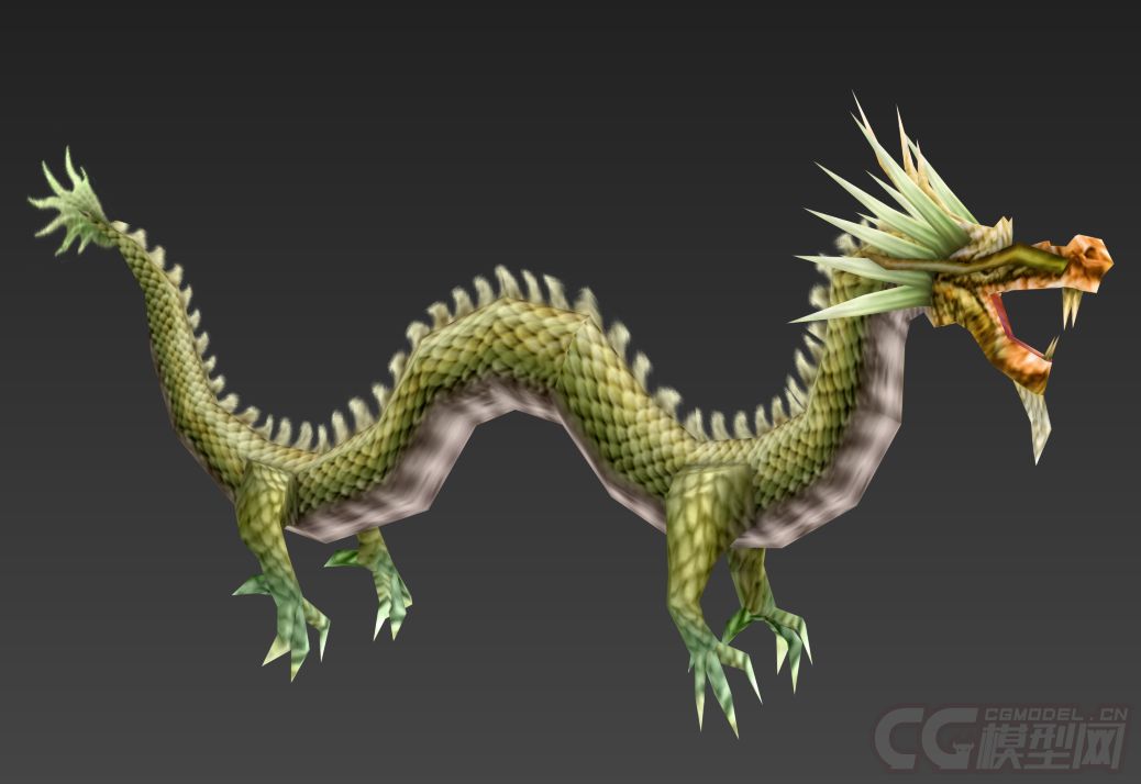 飞龙中国龙青龙_猴年大吉作品_动物神话类_cg模型网