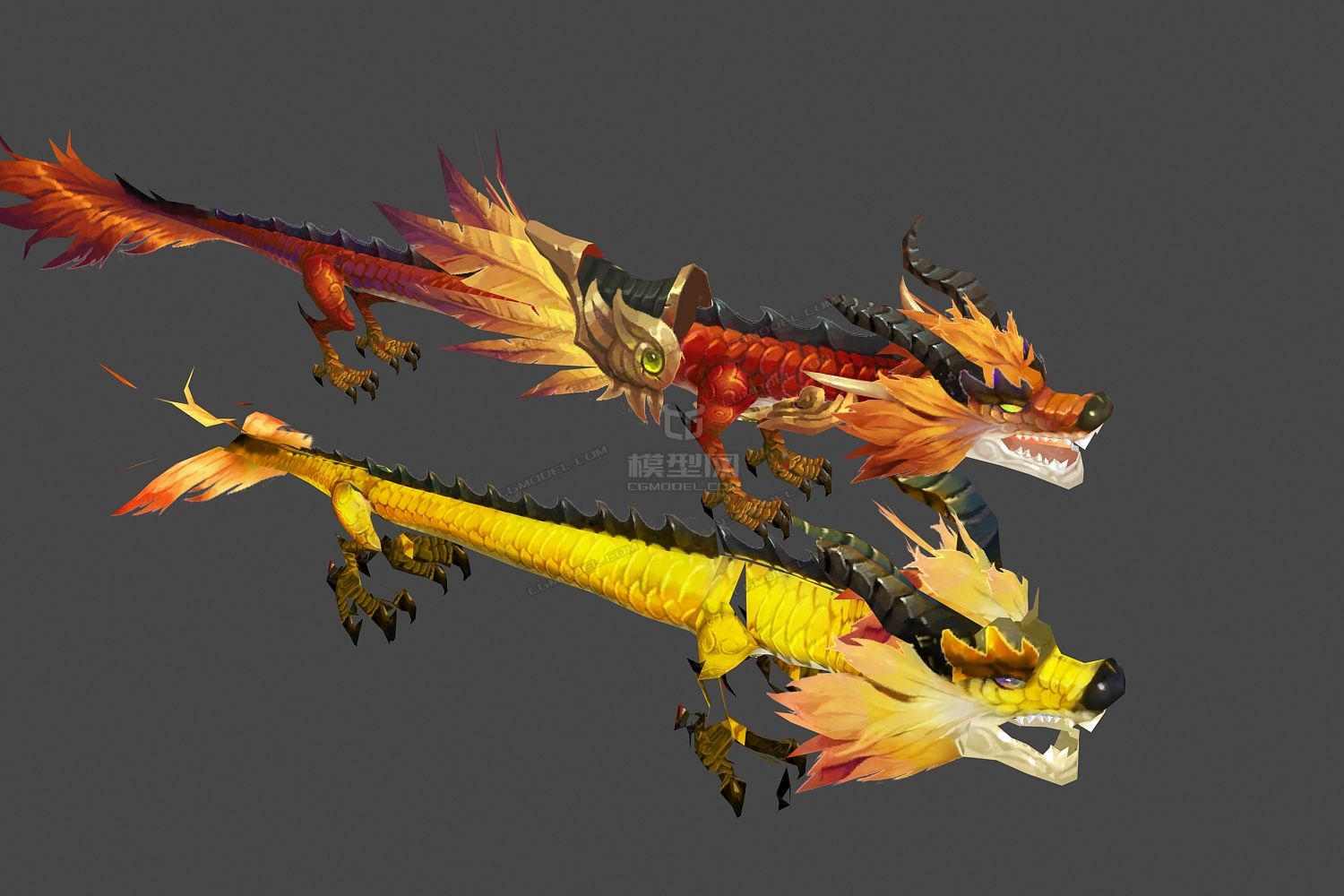 2条高质量中国龙飞龙巨龙神龙