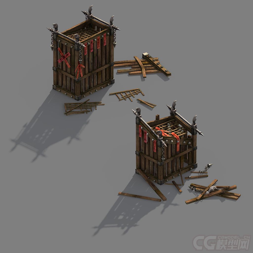 牢笼 囚笼模型-自然场景模型库-模型下载-cg模型网