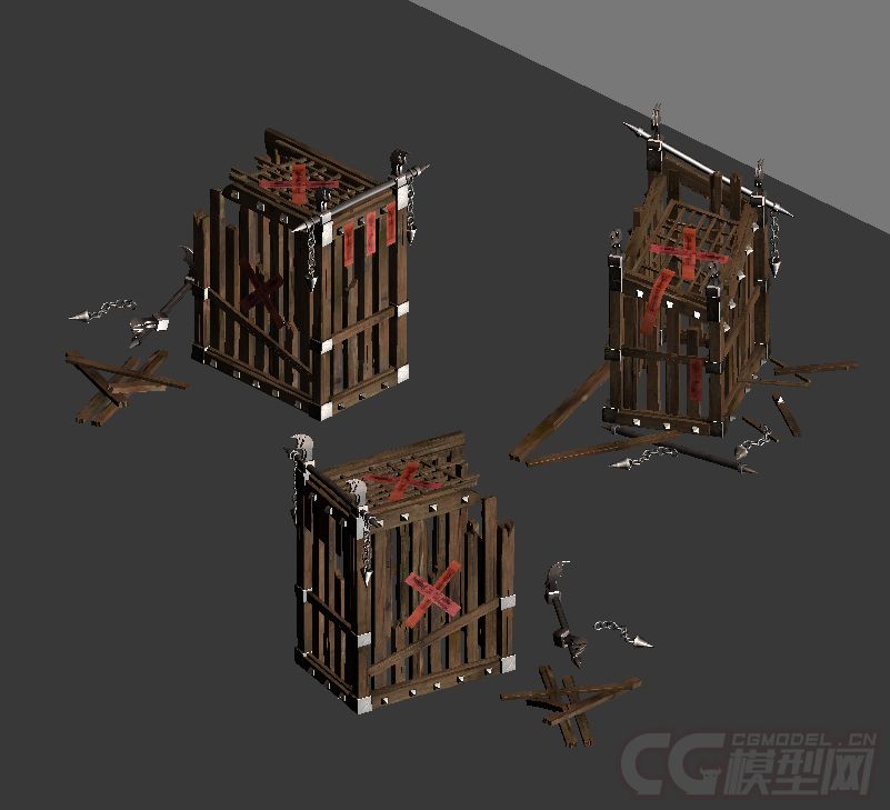 牢笼 囚笼模型-自然场景模型库-模型下载-cg模型网