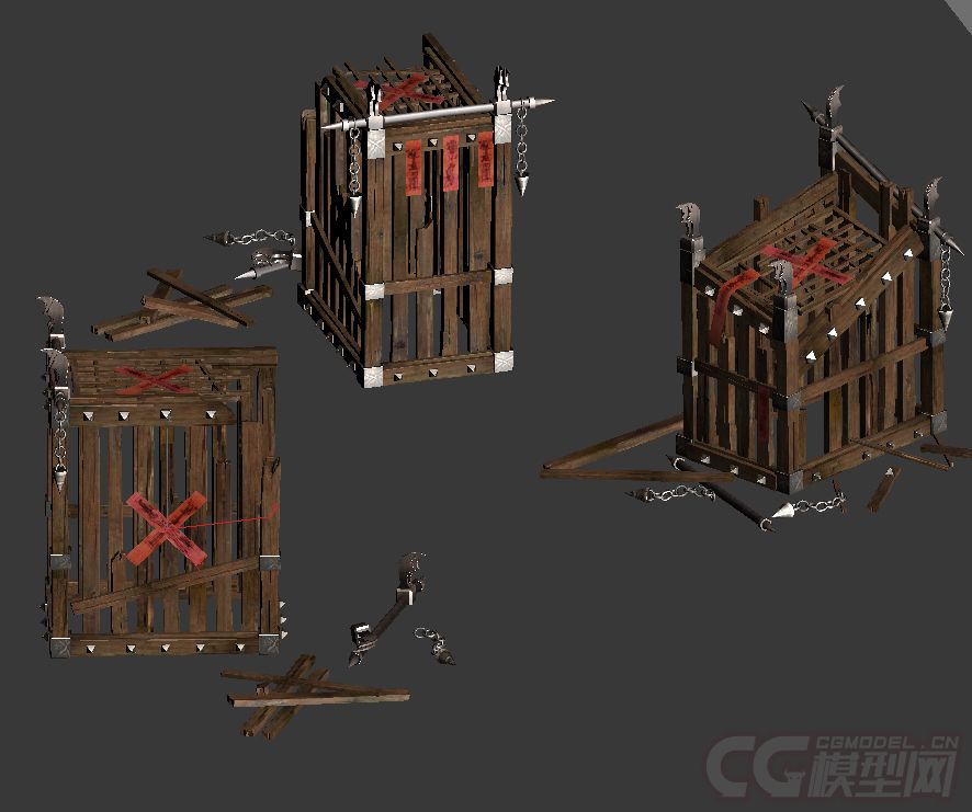 牢笼 囚笼模型-自然场景模型库-模型下载-cg模型网