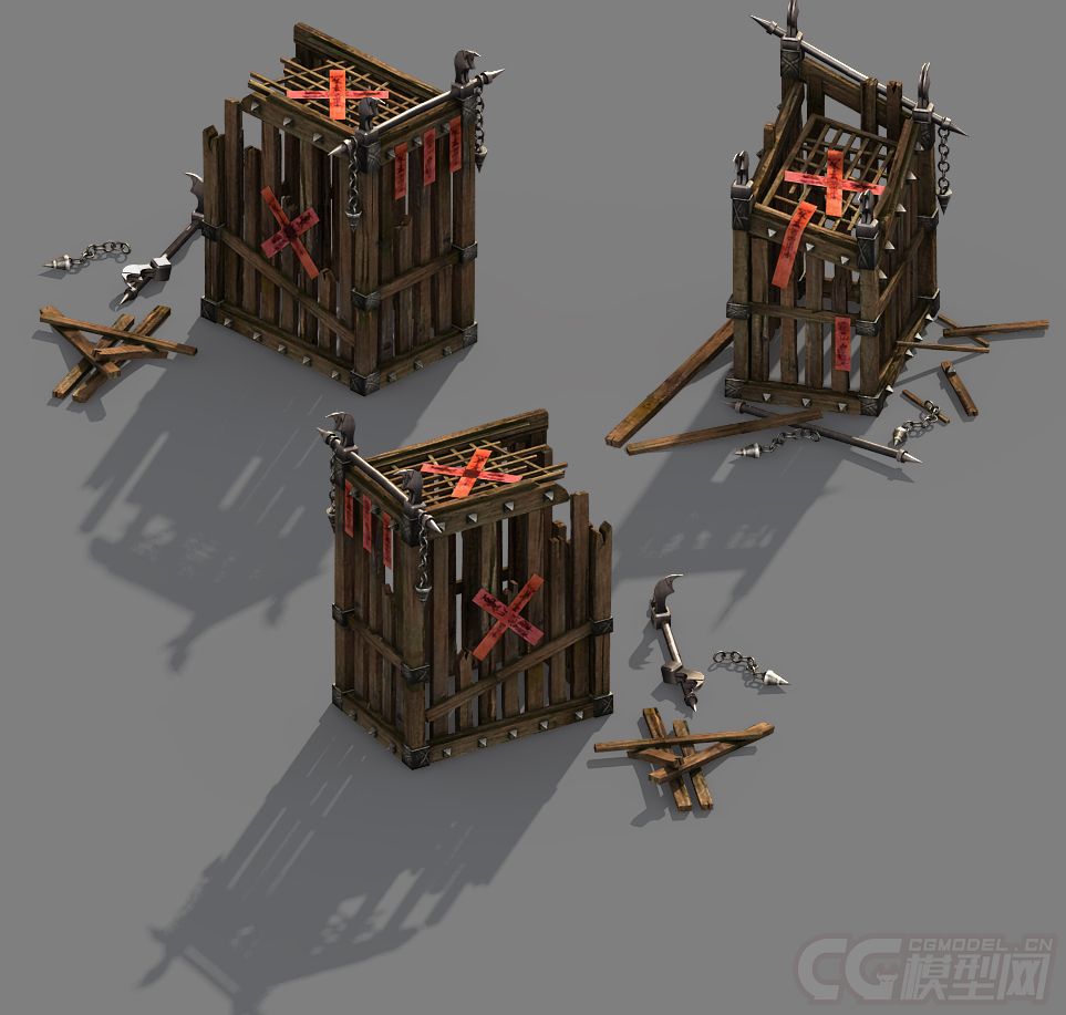 牢笼 囚笼模型-自然场景模型库-模型下载-cg模型网