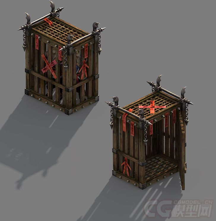 牢笼 囚笼模型-自然场景模型库-模型下载-cg模型网