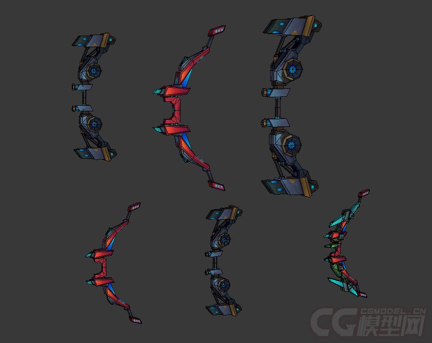 多把科幻武器弓箭