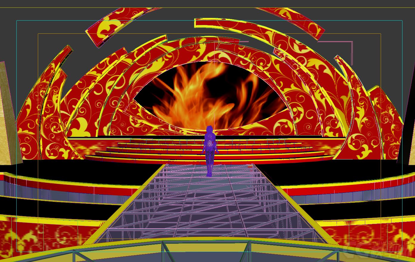 活动庆典舞台场景 t台 走秀台