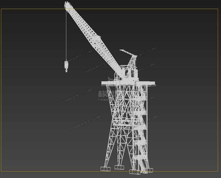 工地塔吊 起重机 _小寒冰作品_生活用具其他生活用具其他_cg模型网