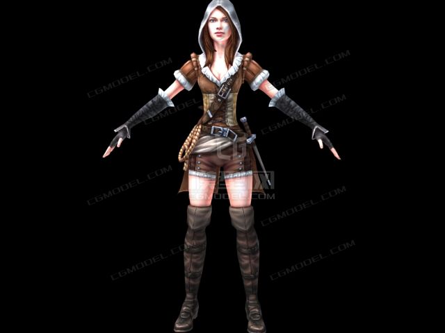 精品女盗贼刺客欧洲中世纪风格角色