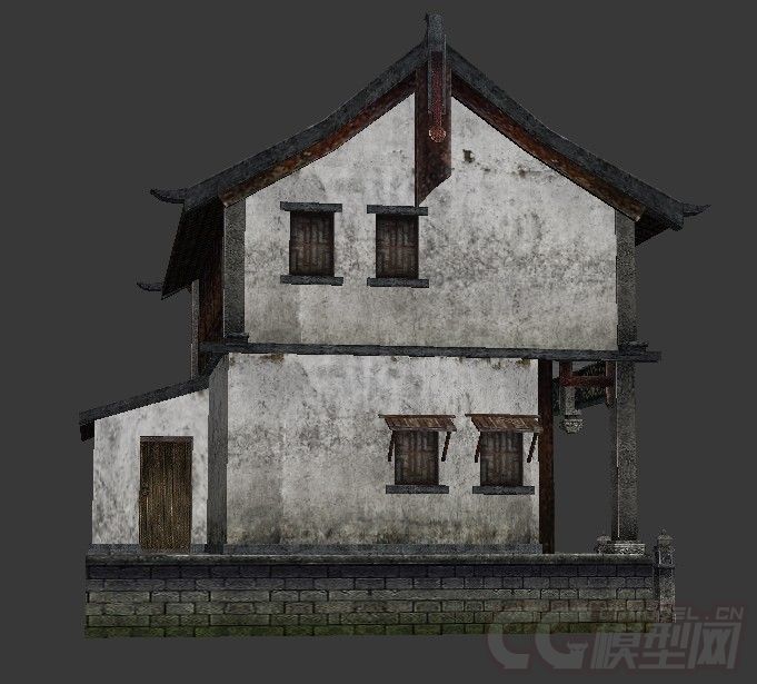 分享一个古建筑模型-古代场景模型库-模型下载-cg模型网