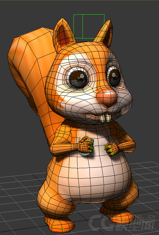 q版二期松鼠_落叶大师作品_动物哺乳_cg模型网