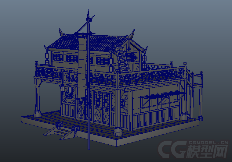 古代房屋模型-自然场景模型库-模型下载-cg模型网