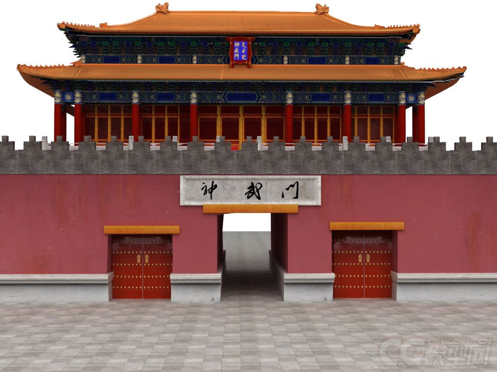 古代建筑宫殿-神武门