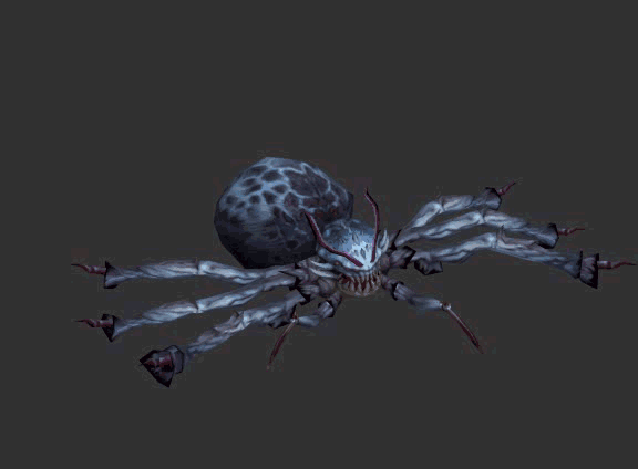 高质量食人蜘蛛怪毒蜘蛛凶猛的蜘蛛带绑定有动画