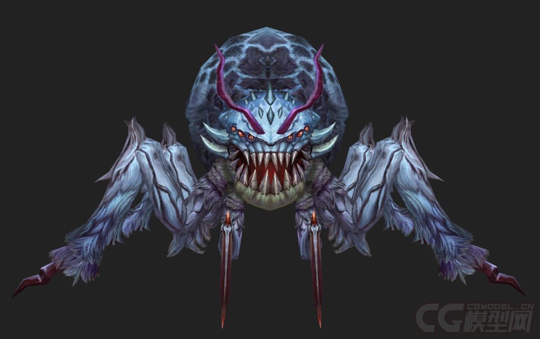 高质量食人蜘蛛怪毒蜘蛛凶猛的蜘蛛带绑定有动画