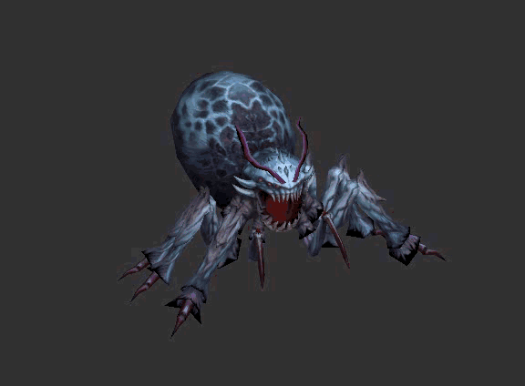 高质量食人蜘蛛怪毒蜘蛛凶猛的蜘蛛带绑定有动画