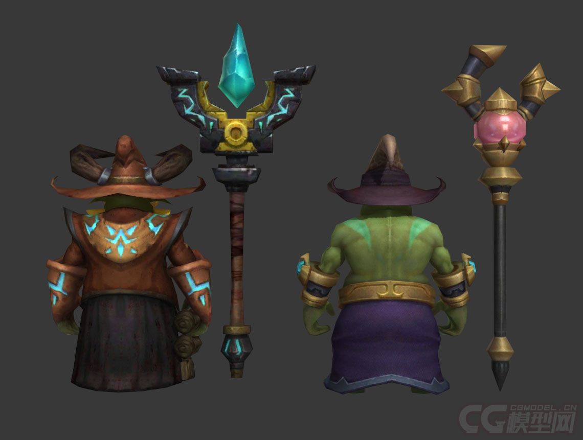 地精法师哥布林矮人法师魔法师哥布林邪恶小鬼巫师大法师