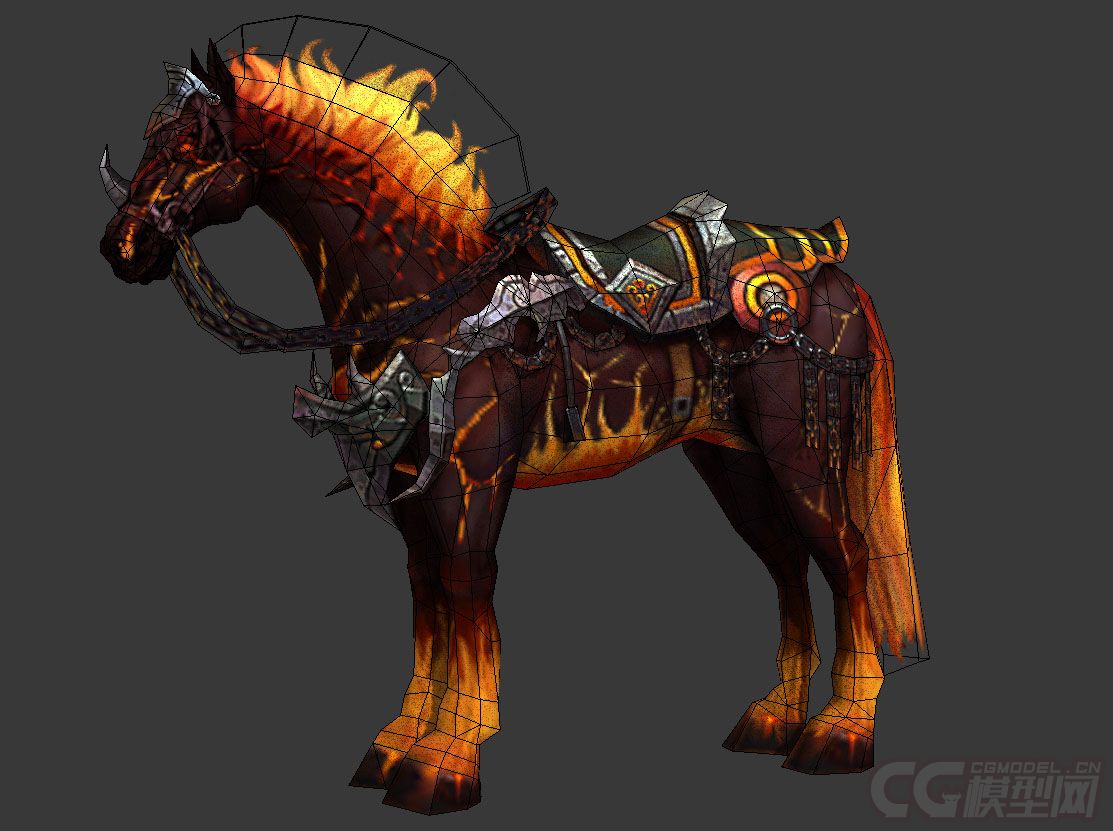 烈焰战马火焰马骏马