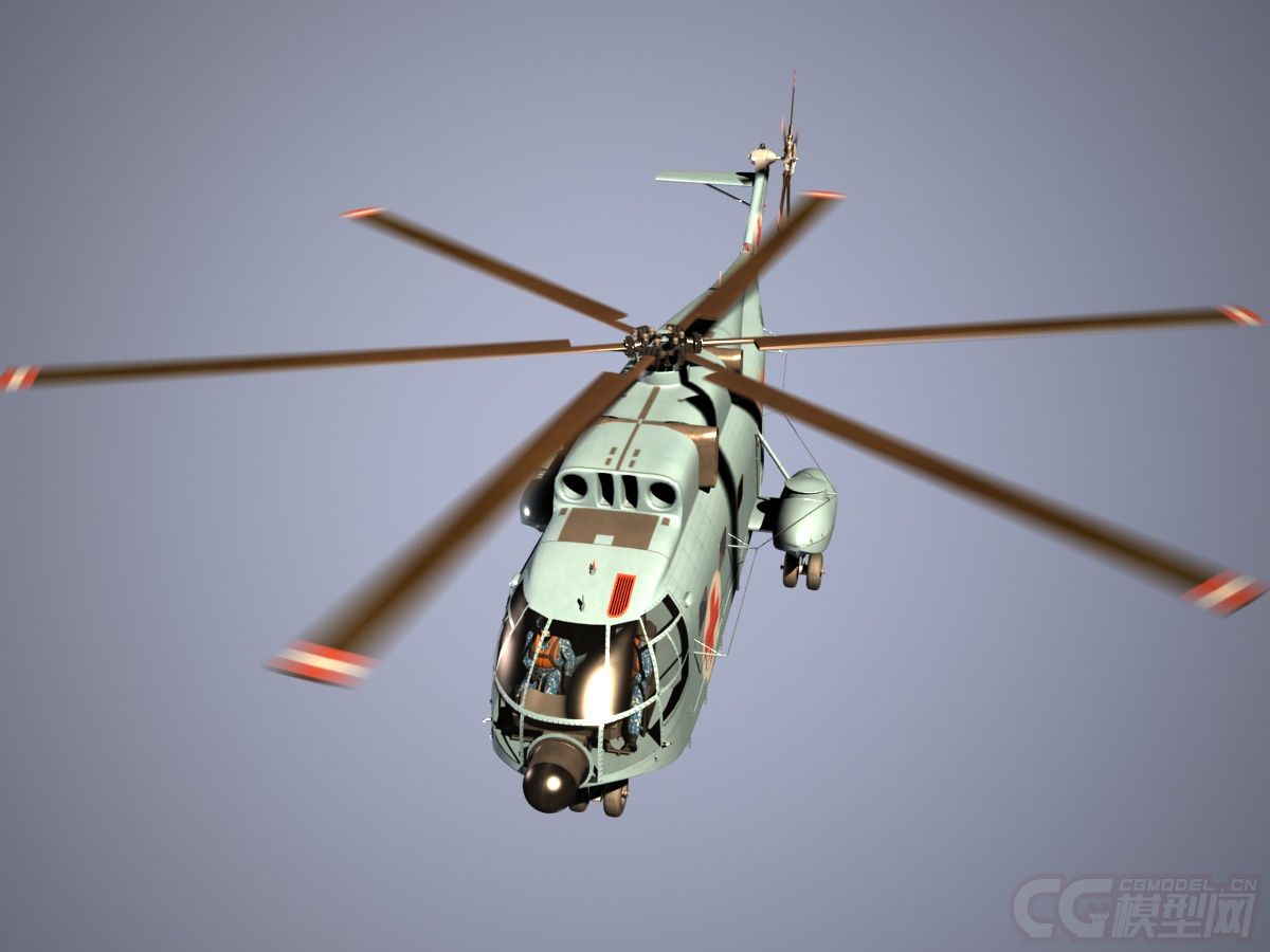 中国海军直8b型舰载直升机