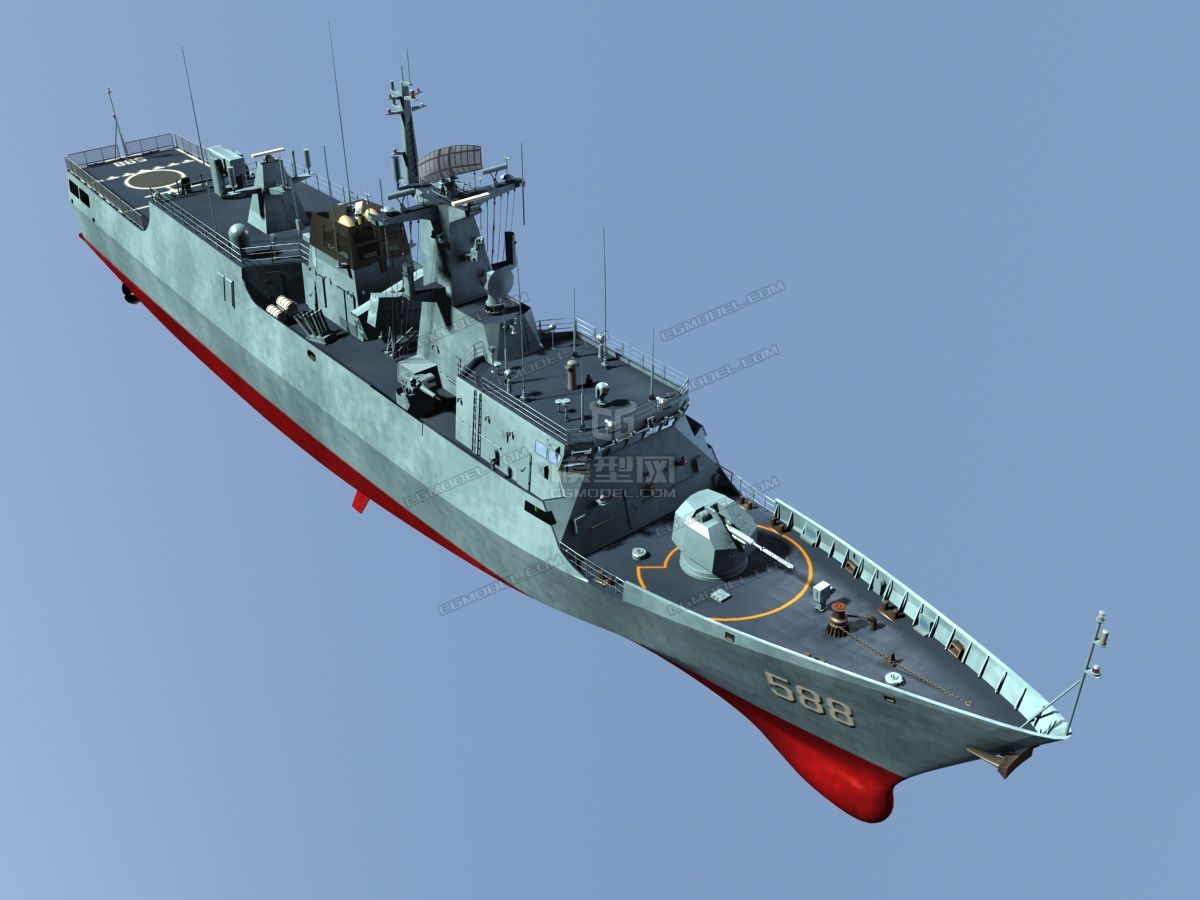 中国海军056轻型护卫舰模型-冷兵器模型库-模型下载-cg模型网