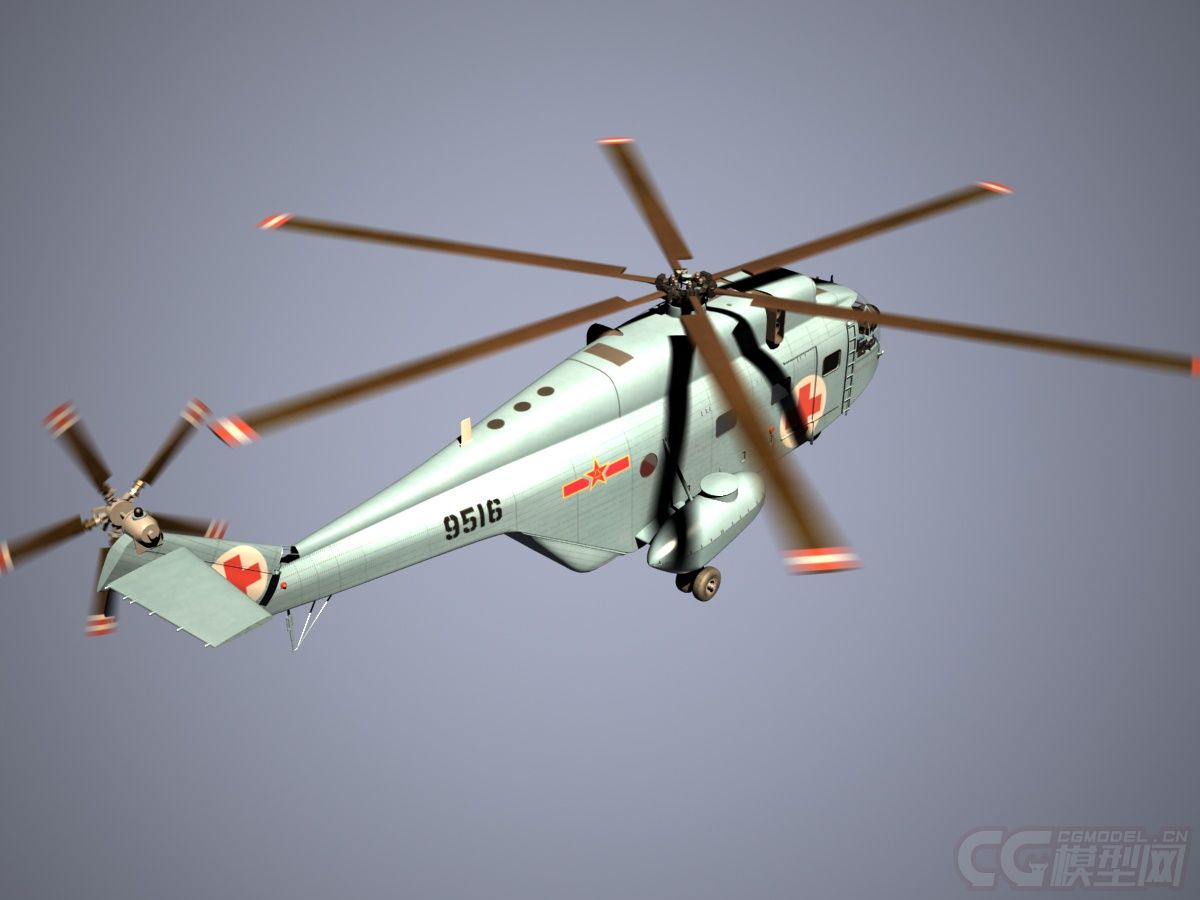 中国海军直8b型舰载直升机
