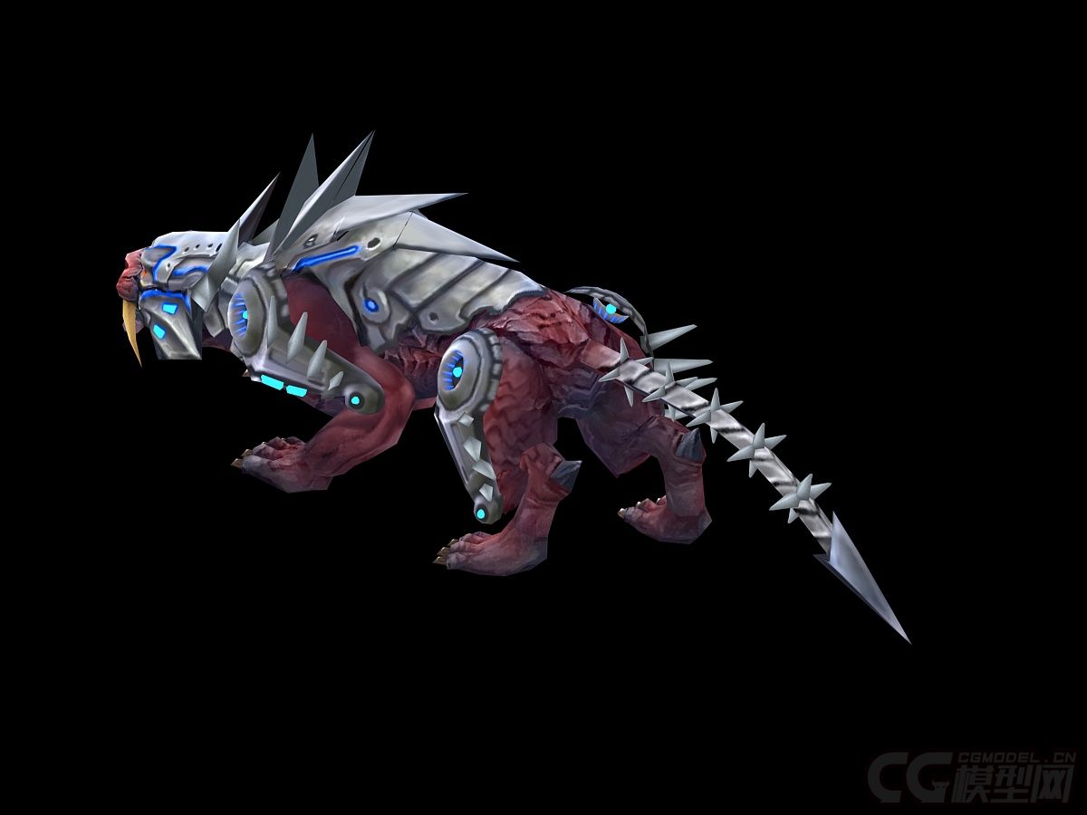 机械豹 机械动物 坐骑豹 带动作