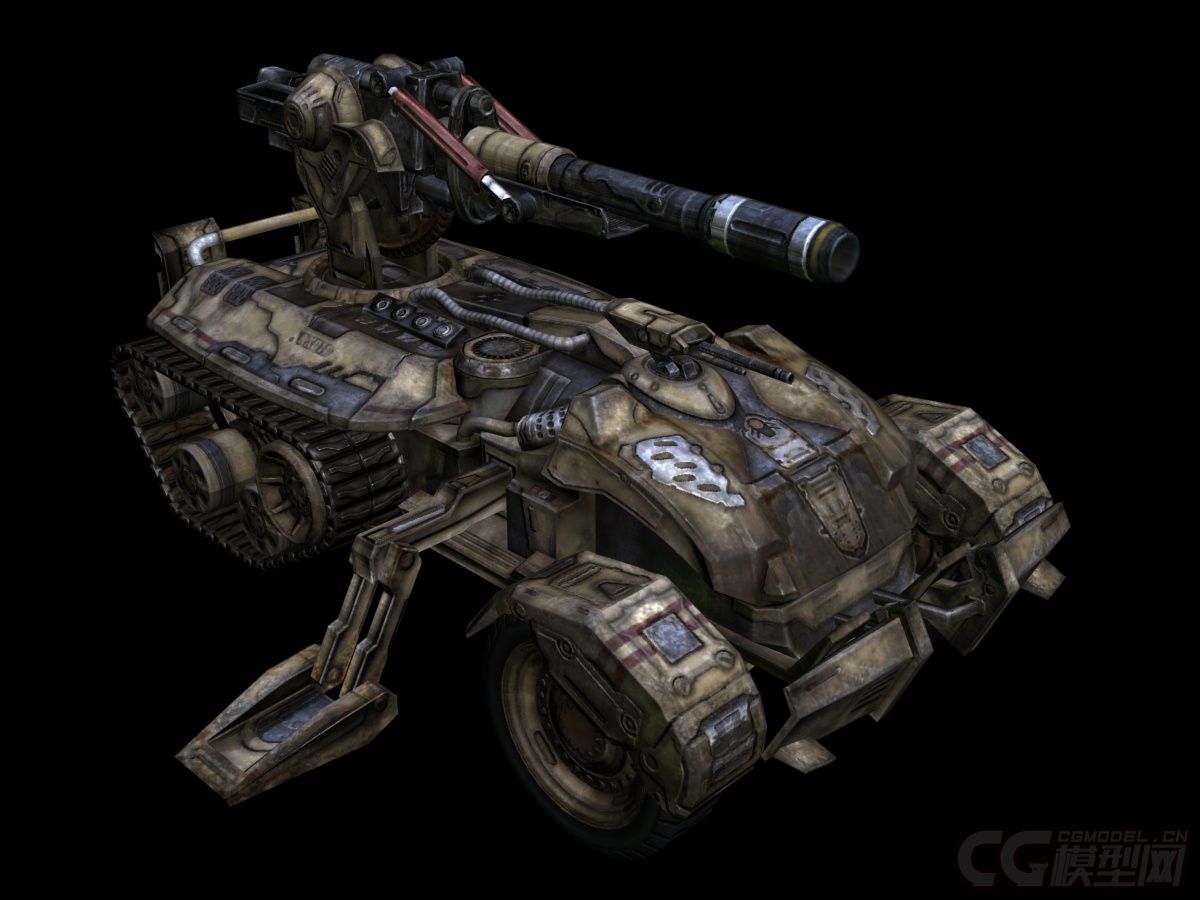 机械坦克战车_huasha作品_车辆装甲车/坦克_cg模型网