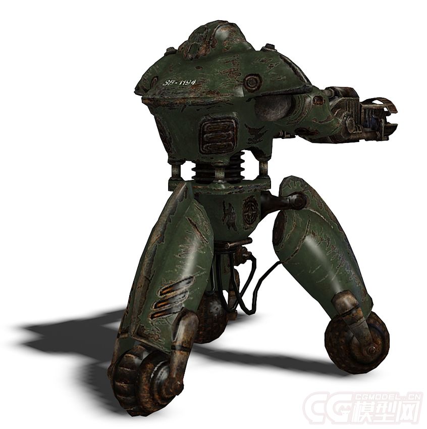 哨兵机器人3d模型下载-机器人/机甲-人物-huasha-cg模型网
